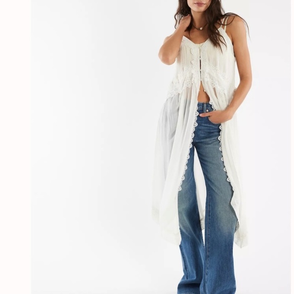NWT FREE PEOPLE Snowbird Maxi Top XL - Picture 1 of 4